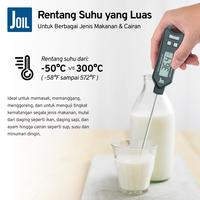Gambar Joil Termometer Masak Digital 0.1°C Waterproof untuk Daging BBQ Baking dan Dapur - KT1 - Hitam dari Joil Kota Tangerang Selatan 5 Tokopedia