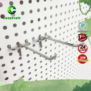 CozyCraft - Hook Ram Cantolan Hook Pengait Besi Gantungan Pada Rak Untuk Menggantung Pajangan Jualan Display Barang  Alat Masak Perkakas Kunci Tas Topi Snack Gantungan Stainless