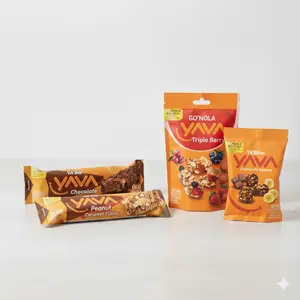 Yava Go'nola & Bar // Kacang Oat dan Sereal Bar Bebagai Rasa