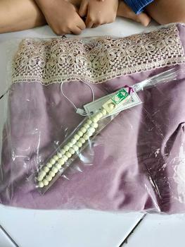Product Review of Mukena Terusan 2 in 1 Renda Giper Katun Nyaman Muslim Tasbih Simple Panjang from h**y 0