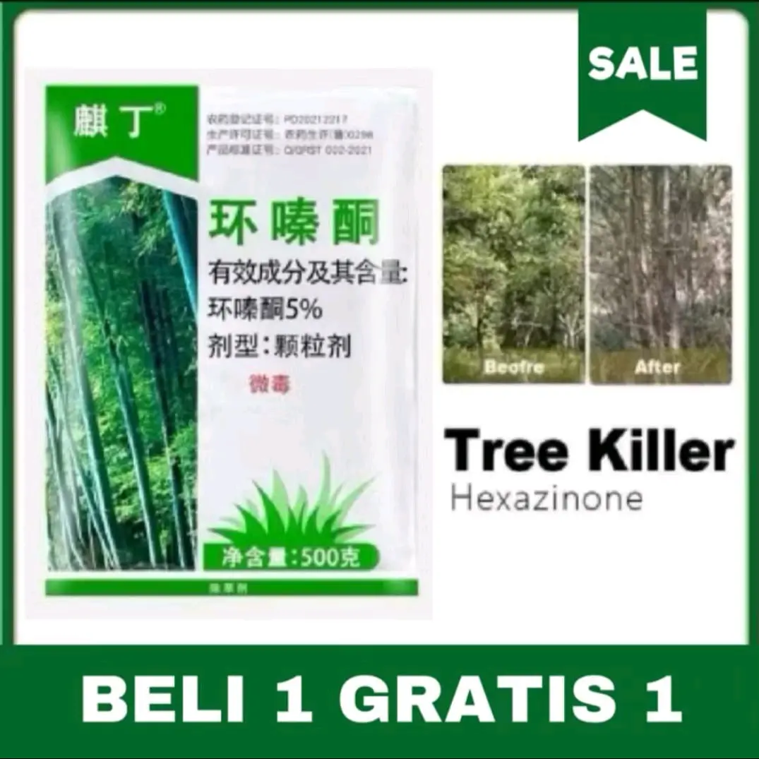 terlaris BELI 1 GRATIS 1 TREE KILLER  Hexazione Pembasmi Bambu Rumput Liar Gulma