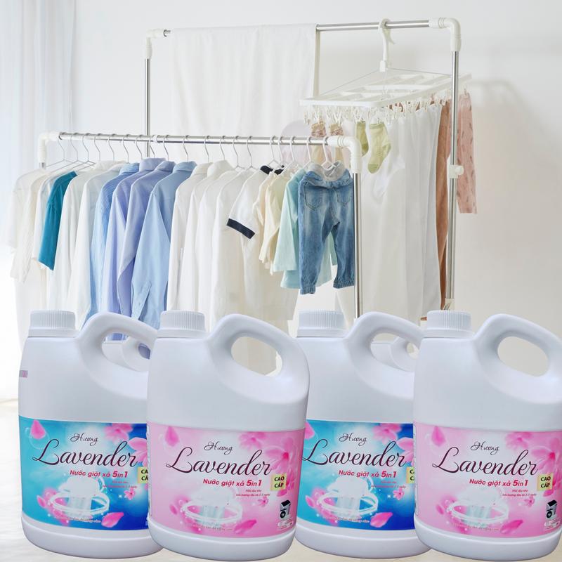 [ COMBO 7 CAN ] Nước Giặt Xả Lavender, dung tích 1700ML/CAN. Nước Giặt Siêu Đậm Đặc, Siêu Thơm, Combo siêu tiết kiệm. 7