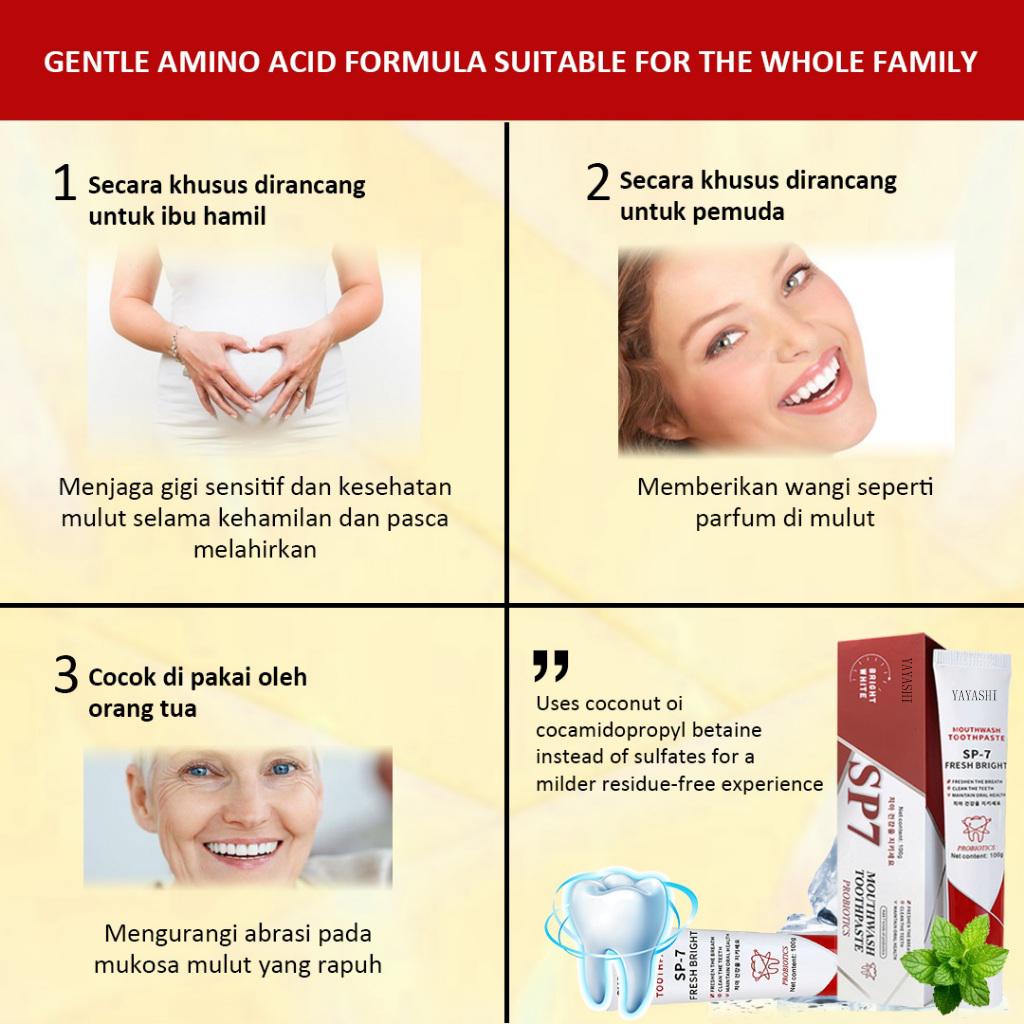 SP-7 Pasta Gigi Pemutih Soda Kue Memutihkan Gigi Menghilangkan Karang Gigi Odol Pemutih Gigi Dan Karang Gigi Pasta Gigi Yang Menyegarkan Nafas Menghilangkan Gigi Kuning Dan Karang 100g