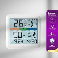 Gambar BOOVI JD001 Jam Digital LED Built-In Stand Kalender Termometer Hygrometer Temperature Kelembapan Humidity Ruangan dari Boovi Official Kota Administrasi Jakarta Barat 1 Tokopedia