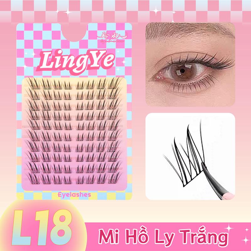 Mi Cụm Tự Dính 80 Cụm Không Keo Lông Mi Giả Wispy Lash Extension Korean Style…