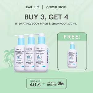 [PROMO AMBYAR] Babetto Buy 3 Get 4 FREE - Sabun Sampo Mandi Perawatan Kulit Sensitif Iritasi Eczema Bayi dan Anak - FREE SLS