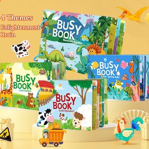 Quiet Book Baby Tear Book Baby Hand Tear Paste Book Early Education Magic Sticker Kindergarten Enlightenment Educational Toys