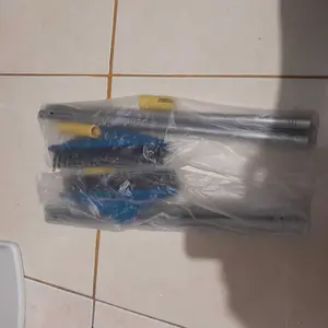 Sikat Lantai Kamar Mandi 3 IN 1 Wiper Gagang Panjang - Sikat Sudut Lantai Dinding Karet Pembersih Portable Stainless Gantungan