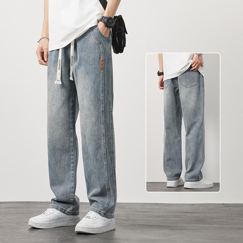 celana baggy jeans pria celana jeans korean style pria celana cowok panjang kekinian