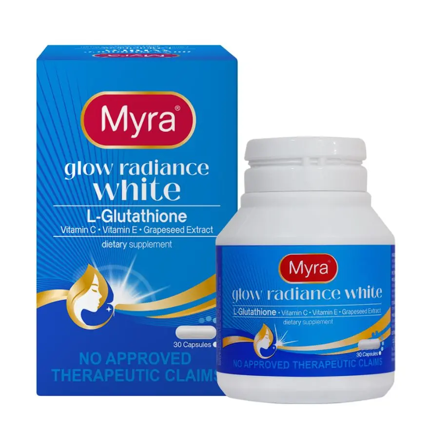 myra glutathione MYRA Glow Radiance White Bottle 30 Capsules