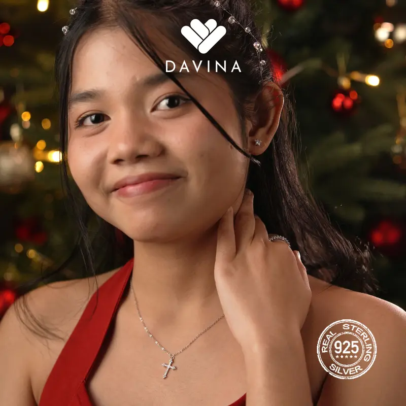 DAVINA Ladies Seila Earrings Sterling Silver 925 - Anting Wanita Perak S925 Tusuk Bintang 5