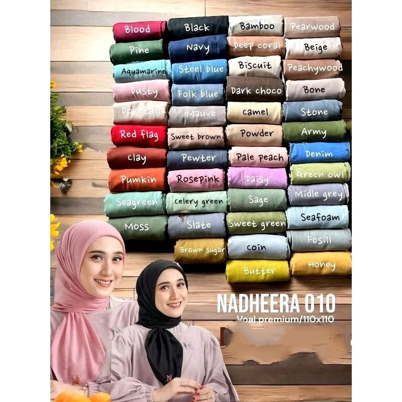 Hijab Nadheera 010 ori Nadheera Luxury bahan voal premium adem tegak paripurna ( READY STOK SIAP KIRIM) 1