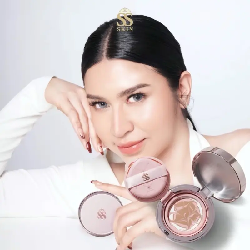 LIGHT BEIGE CHARMING SERUM CUSHION 13gr (Tanpa Refill) CUSHION SERUM ORI SSSKIN 1