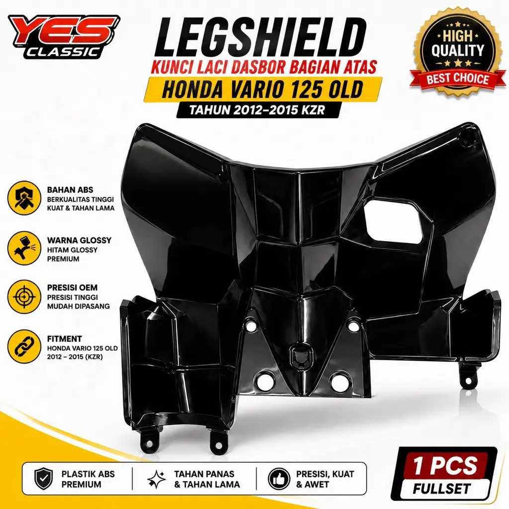 Legshield Kunci Laci Dasbor Atas Honda Vario 125 Old 2011-2015 KZR Pelindung Motor