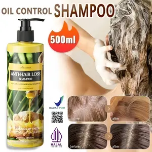 Shampoo Jahe Herbal Oil Control Penumbuh Rambut Cepat Anti Botak Rontok Ginger Hair Care Treatment Shampo Penumbuh Rambut Cepat Anti dandruff rambut rontok Botak ginger shampoo 500ml