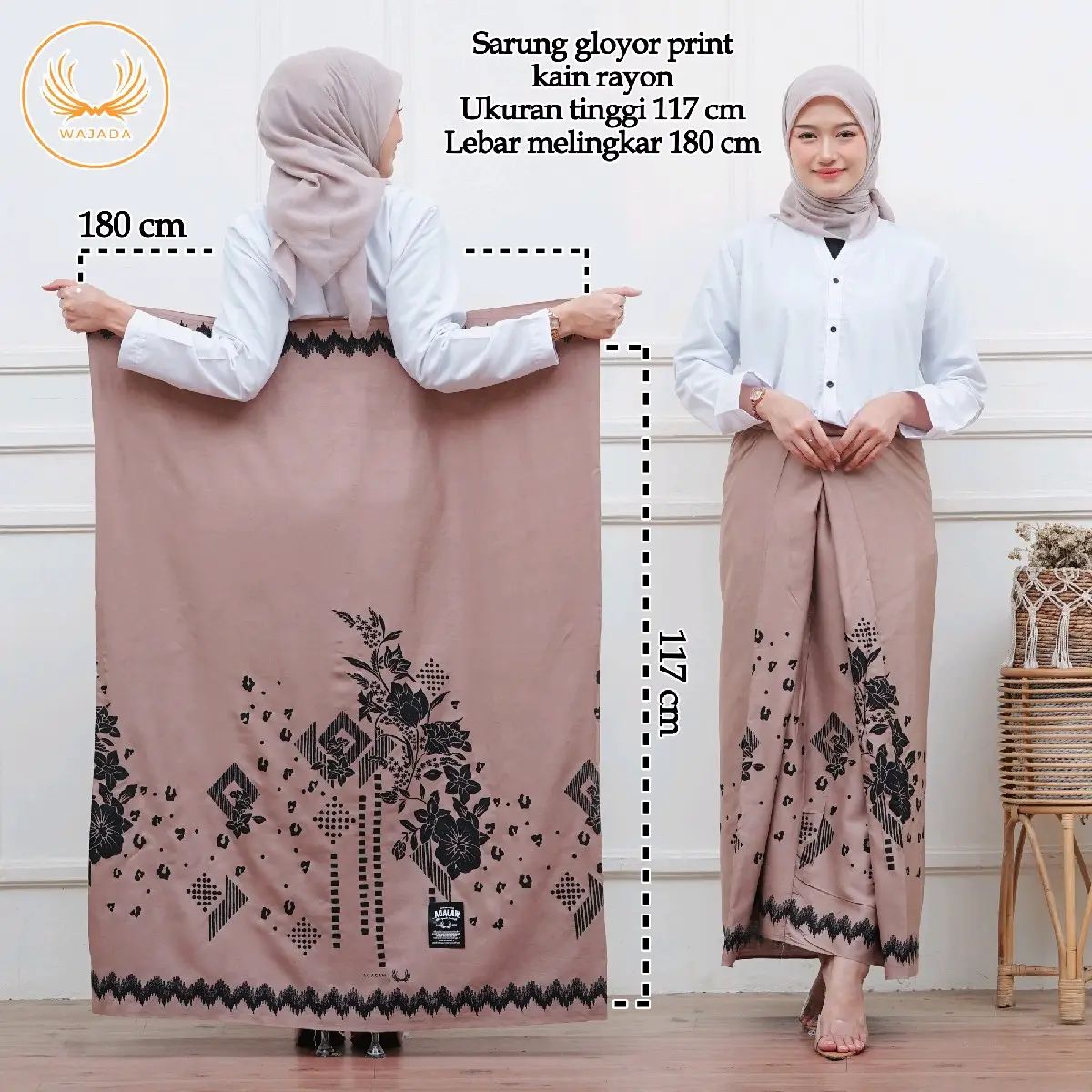 NEW SARUNG GOYOR WANITA SARUNG GOYOR PRINT SANTRIWATI SARUNG ADEM BERKUALITAS  Santri Muslim Motif