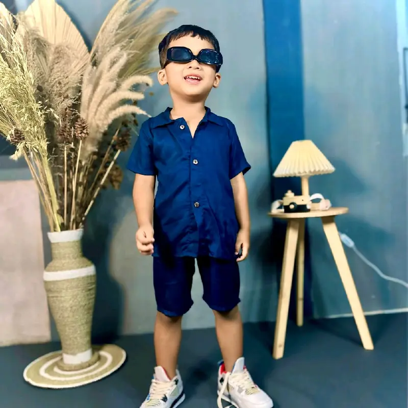 YNA ONE SET RAYON ANAK POLOS 1-5 TAHUN SETELAN BAJU ANAK UNISEX 0