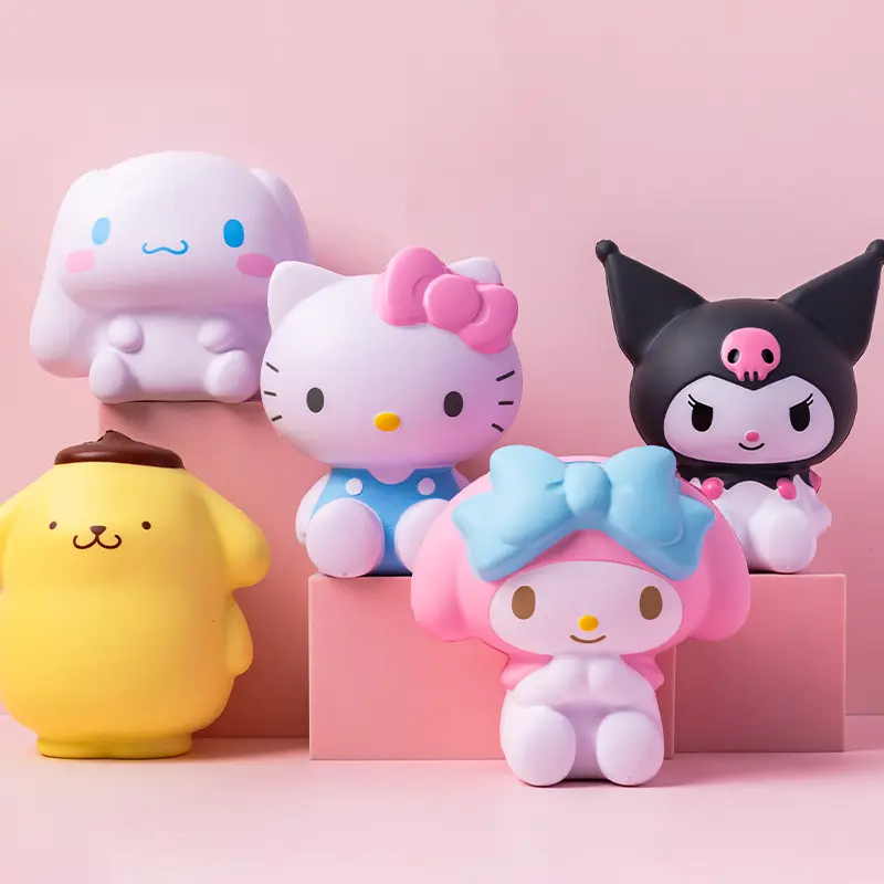 Squishy Sanrio Mainan Lucu Pencet Anak Edukatif Slime Gemas Soft Toys Motorik Bahan Lembut