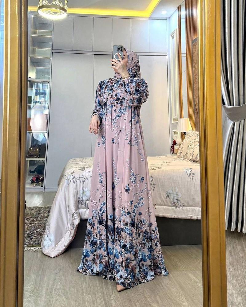 Product Introduction of Gamis set hijab arsyila gamis wanita dress mewah busui friendly gamis elegan setelan hijab gamis wanita Panjang rayon Diamond gamis Motif Muslim Rayon Nyaman 22
