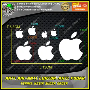 Cutting Sticker 7PCS APEL 4UKURAN Sticker Cutting