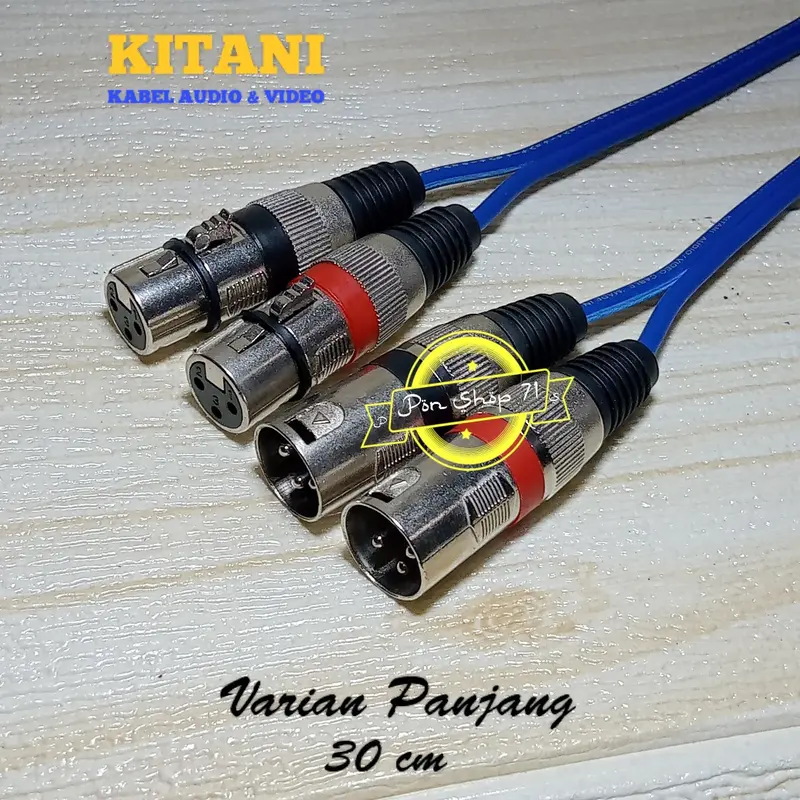 Kabel Audio Mixer Power Canon XLR Female To Canon XLR XLR Male 1 set -50 Cm Accessories Speaker 1