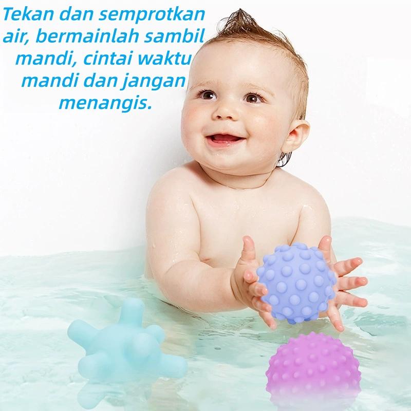 【Ready】Bayi Sensory Squishy Mainan Pelatihan Touch Handball Anak-anak Yang Baru Lahir Multifungsi Soft Ball Set Perlengkapan Bayi Mainan COD