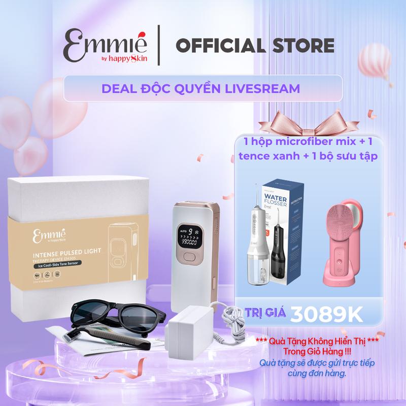 Link 1* Máy Triệt Lông IPL MAX POWER Therapy Device For Hair Removal EM505 - Công nghệ Hàn băng - 990.000 xung ánh sáng - 9 mức năng lượng tùy chọn