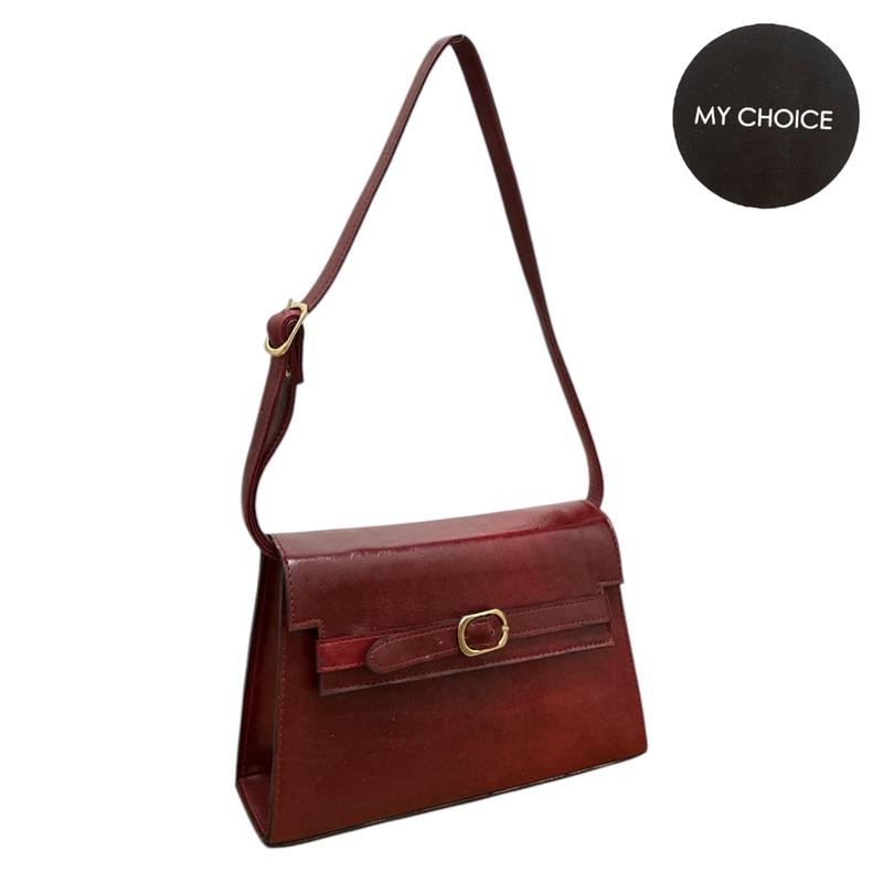 MY CHOICE NYONA 23x14x7 CM Tas Selempang Wanita / Tas kotak Bahu Perempuan Kulit / Slingbag Local Brand 1