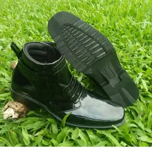 Sepatu Pdh Pria Tni Polri Security Satpam Mengkilap Semi Terbaru