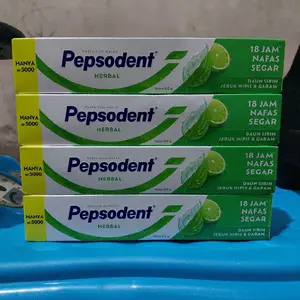 4 Pcs Pepsodent Herbal Pasta Gigi  65gr - Penyegar Mulut Gusi Kuning