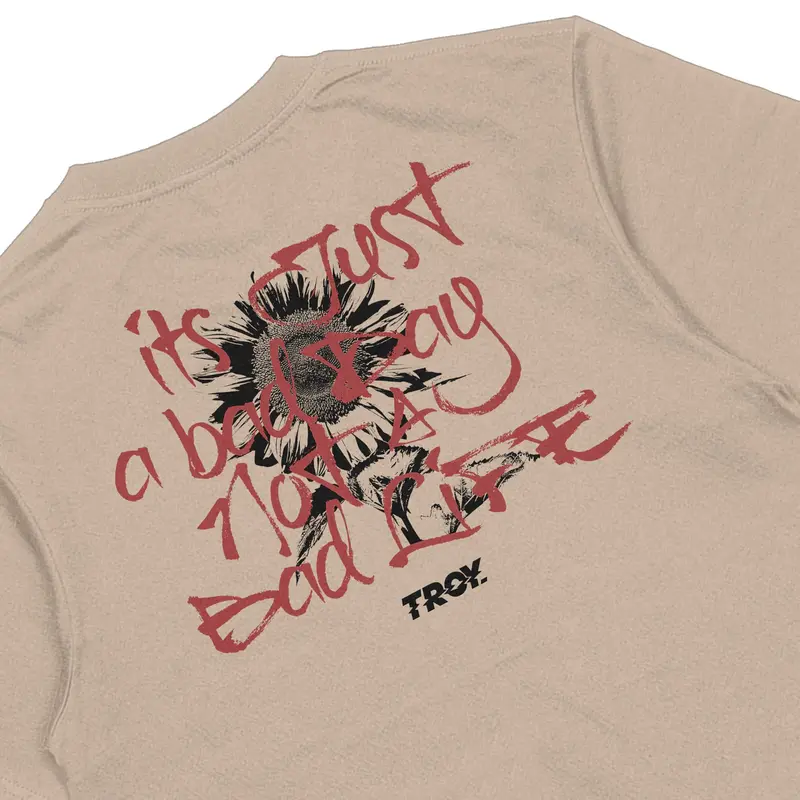 Troy Company Tshirt Brown Latte Enjoy Life - Kaos Pria Lengan Pendek Coklat Latte MT 2778 1