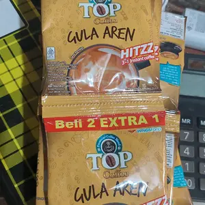 Kopi Top Aren 22 Gram Isi 15,  1 Renteng - Murah, Enak, dan Lezat - Coffee, Drink