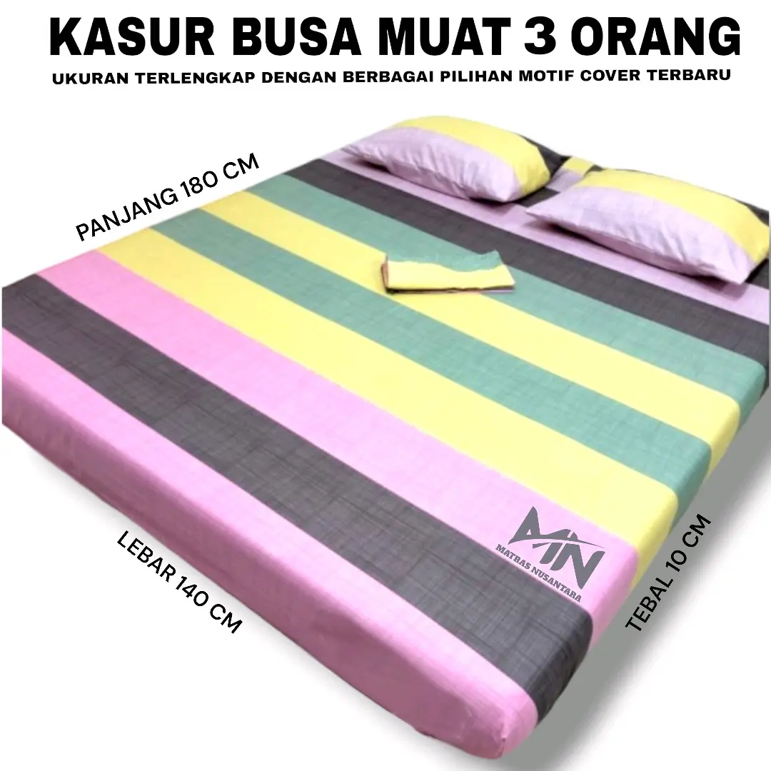 Matras busa muat 3 orang uk 180x140x10 cm kasur