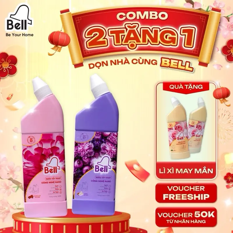 [Combo 2 tặng 1] Bell Nước Tẩy Rửa Bồn Hương Thơm Quế Tự Nhiên Không Ăn Mòn Bề Mặt 500ml - Tẩy Toilet Bell An Toàn Khi Sử Dụng