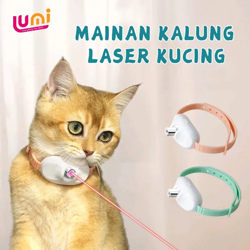 Kalung Laser Mainan Kucing Collar Lampu Laser LED Aksesoris Hewan Anjing Cat 0