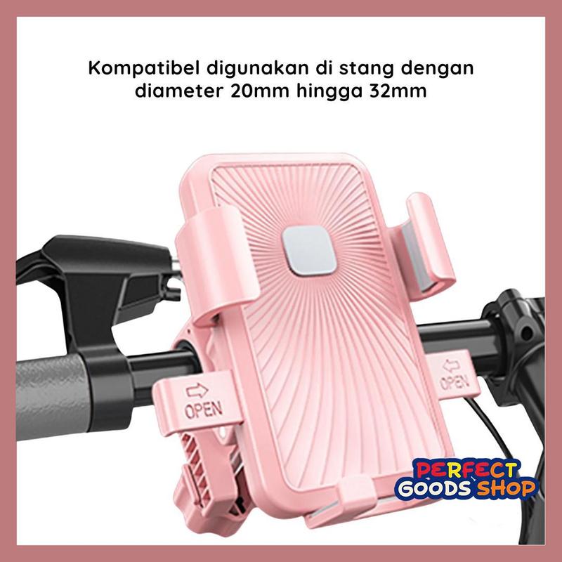 [PGS] Holder HP Motor Spion Universal Anti Slip Bahan Karet Tahan Air ...