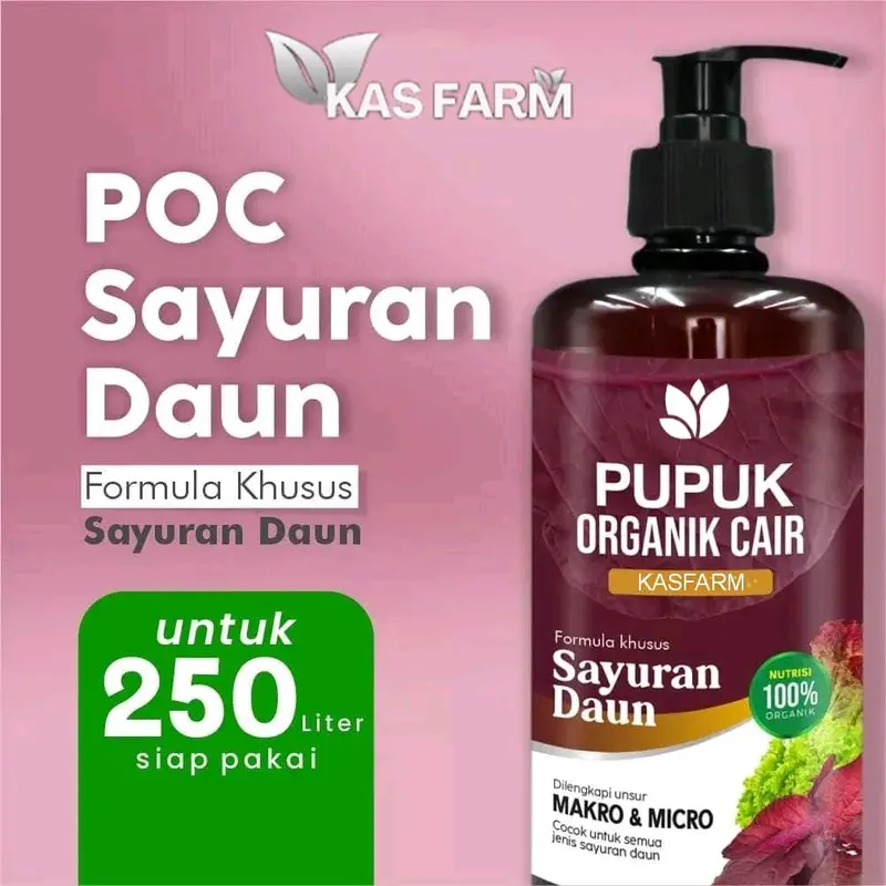 KASFARM-PUPUK ORGANIK CAIR , PRAWATAN TANAMAN SAYUR DAN DAUN / KOMPOS POC 500ML 2