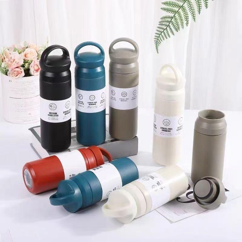 Product Introduction of Teacher's Day Gift Ready Stock 304 Vacuum Stainless Steel Insulation Gift Cup / Element Ins Carry Handle Milk Cup / Portable Stainless Steel Coffee Cup /Outdoor Sports Thermal Vacuum Flask / Children Water bottle Drinkware Bottled 3