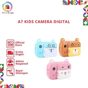 Kids Camera Instant Portable Camera Kids Mainan Camera Digital A7