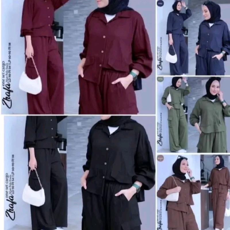 SET WANITA CELANA CARGO SIAP KIRIM / SETELAN CARGO WANITA 1