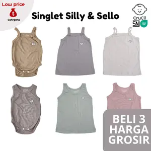 Crucil Factory Singlet Silly Sello - kaos dalam anak - singlet anak - low price - bahan soft ramah untuk kulit - cewek dan cowok