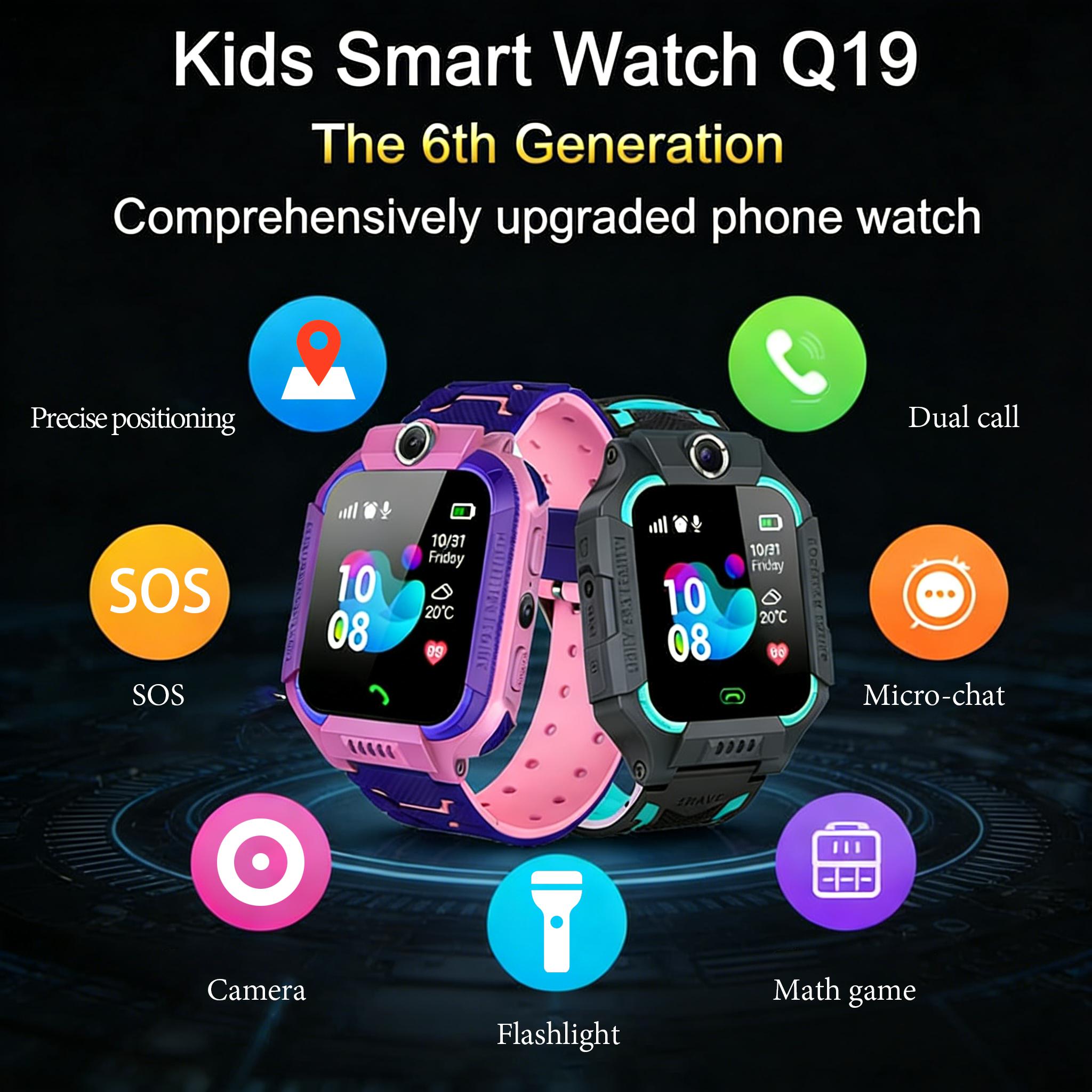Imoo Jam Tangan Pintar Anak Q12B Q12 Q19 Q88 Tahan Air GPS Anti Hilang Layar Sentuh 1.44 Inch Dukung Telepon SIM Bluetooth Menu Indonesia