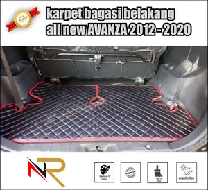 Karpet Bagasi Belakang Avanza dan Xenia Thn 2012-2020 premium bahan Kulit sintetis Motif Wajik