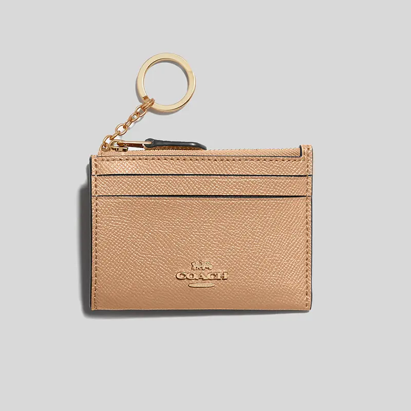 Coach Mini Skinny Id Card Case Taupe 88250