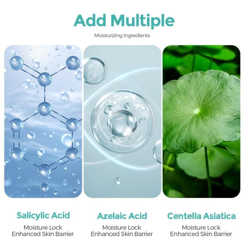 【FDA Salicylic acid amino acidoil control anti-acne facial cleanser 100g 】Refreshing Oil Control  Treatment Deep Cleaning Face  Wash Facial Skincare Gentle Skin moisturizing oil control cleansing soothing skin cleansing faciaanti-acne cleanser Skin Repair 6