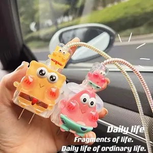 (BISA COD) Ukuran SUPER PAS Persisi Pelindung Charger Iphone 20w Motif Bervariasi Pelindung Kabel & Adaptor Iphone 20w cover kabel 2 untuk Perlindungan Optimal Cable