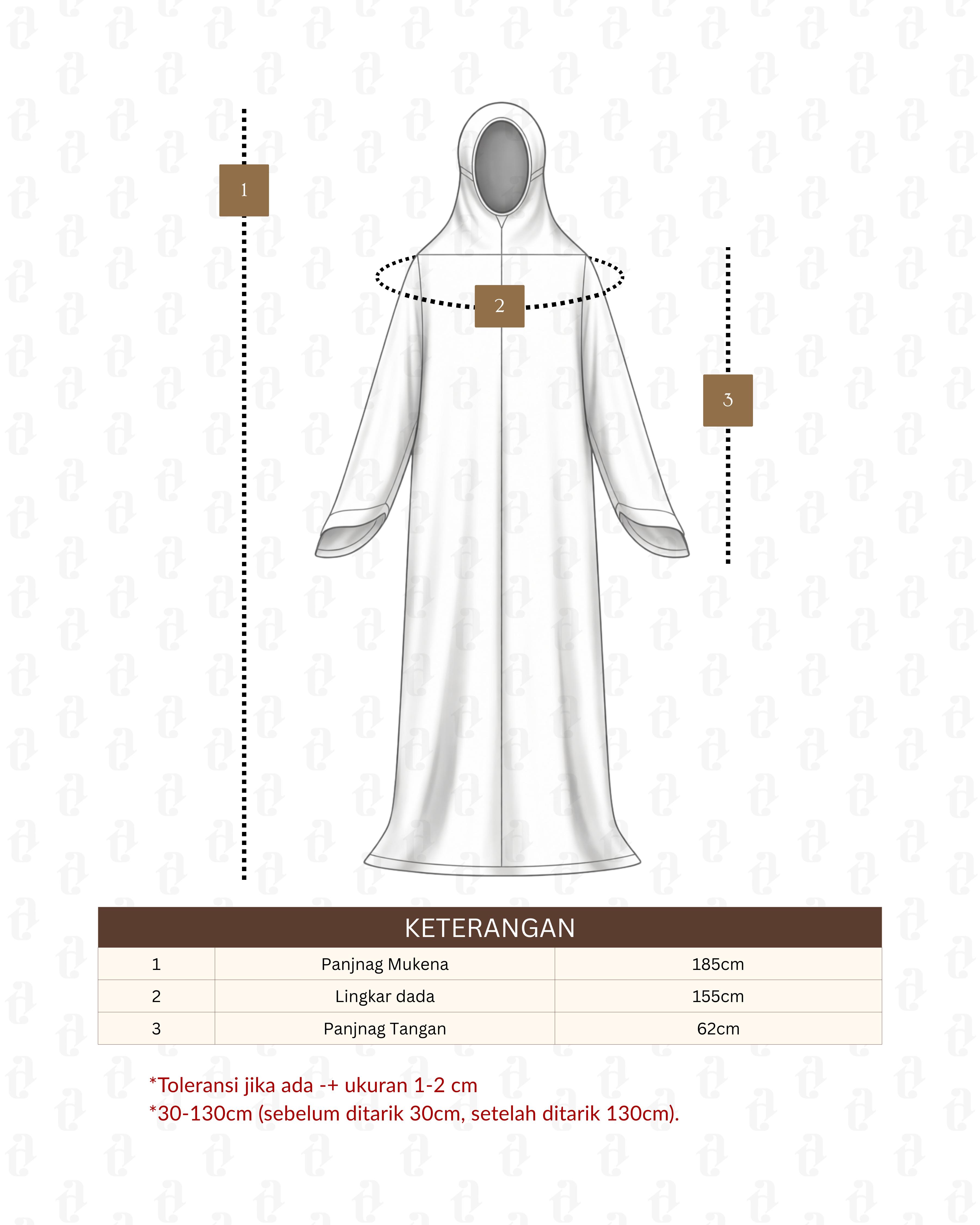 ATTANJUNY - Mukena Dewasa Terusan Santorini Silk Kaysha V2 Series