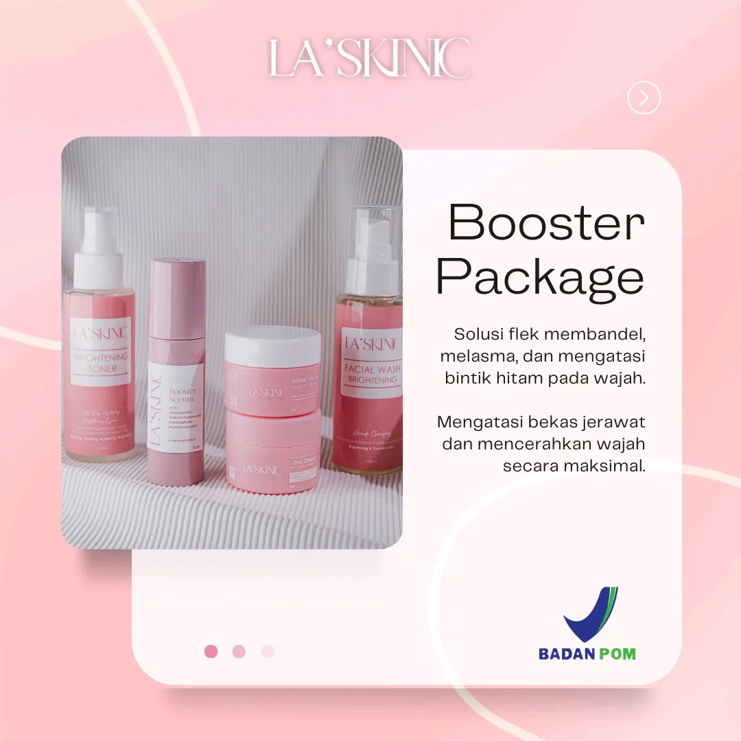 Paket Booster (Flek) LASKINIC untuk solusi flek membandel, bintik hitam, melasma