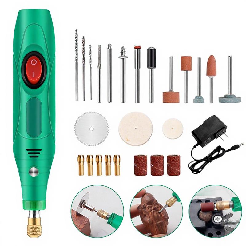 Máy khoan điện mini Linh kiện tử ABS Công cụ đa năng 12V 13W để mài cắt đánh…