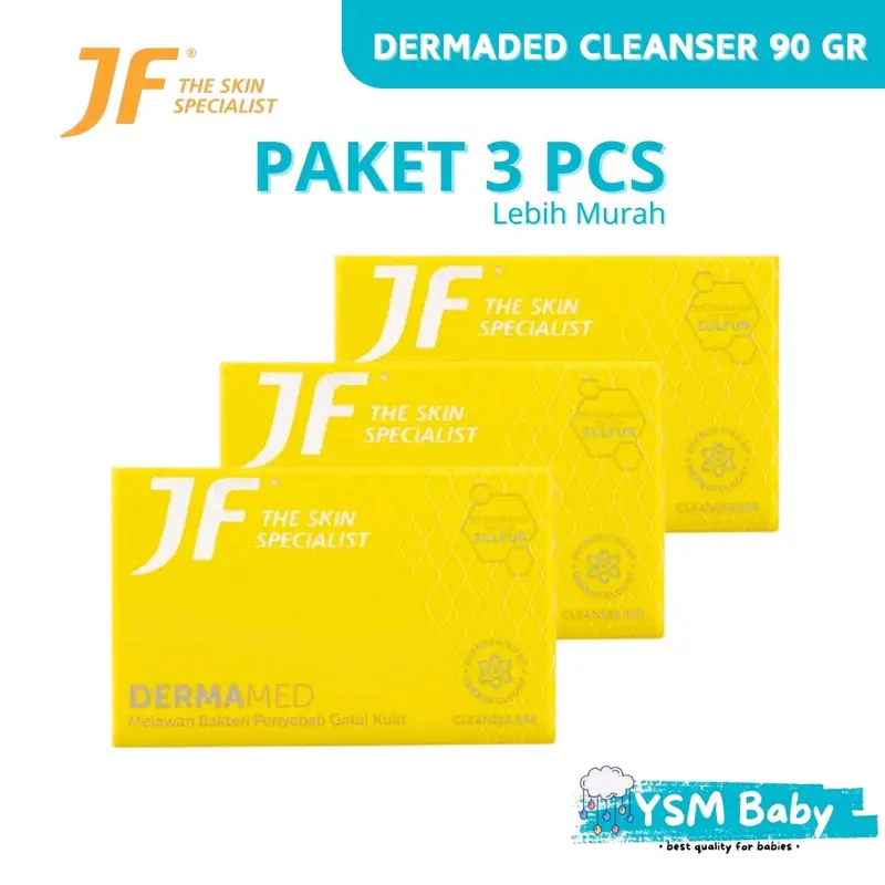 [PAKET 3 PCS] JF Sulfur Dermaded Cleanser Bar 90 gr 0